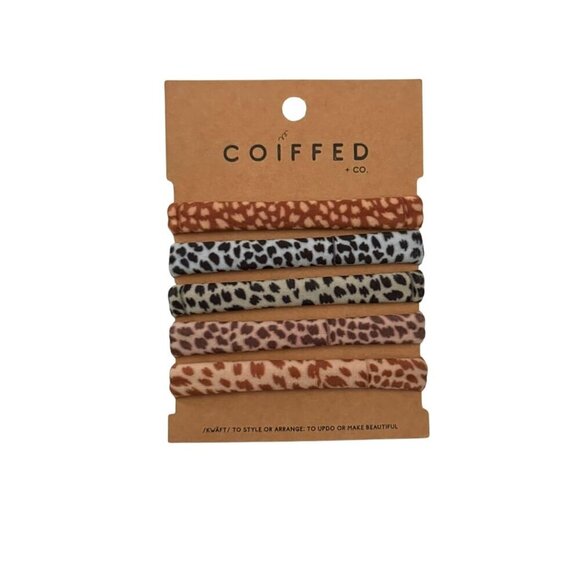 Hair Ties Fabric Rubber 5 Pack No Damage Eco Friendly Hair Bands